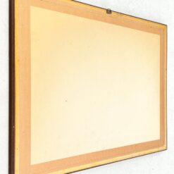 Ant popieriaus akvarele tapytas miško trobelės peizažas mediniame rėme su stiklu 2,5x61x48 cm