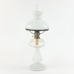 Žibalinė lempa iš stiklo ir žalvario 20,5×20,5×53 cm