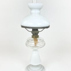 Žibalinė lempa iš stiklo ir žalvario 20,5×20,5×53 cm