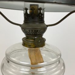 Žibalinė lempa iš stiklo ir žalvario 20,5×20,5×53 cm