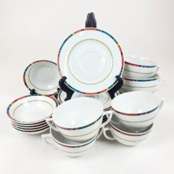 Keramikinis “Flirt” sriubos dubenėlių servizas 6-iems asmenims