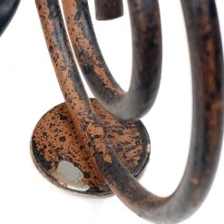 Metalinis stalinis šviestuvas stikliniu gaubtu 22x22x37,5 cm