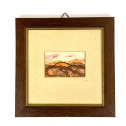 Ant audinio tapytas gamtos peizažas mediniame rėme 1,5x20x20 cm