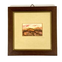 Ant audinio tapytas gamtos peizažas mediniame rėme 1,5x20x20 cm