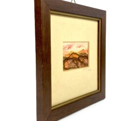 Ant audinio tapytas gamtos peizažas mediniame rėme 1,5x20x20 cm