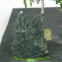 Prakartėlė su alavinėmis figūromis ant medinio pagrindo 15x32x18,5 cm