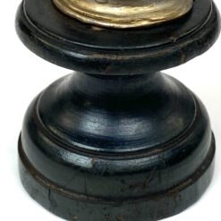 Metalinė Jėzaus Kristaus statula ant medinio postamento 5x5x15,5 cm