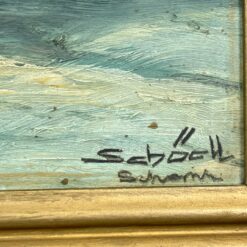 Ant kartono aliejiniais dažais tapytas gėlių puokštės natiurmortas mediniame rėme 4x92x72 cm