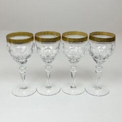 Krištolinės Theresienthal taurės 120 ml 4 vnt. komplektas 7x7x16 cm