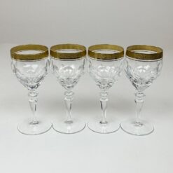 Krištolinės Theresienthal taurės 120 ml 4 vnt. komplektas 7x7x16 cm