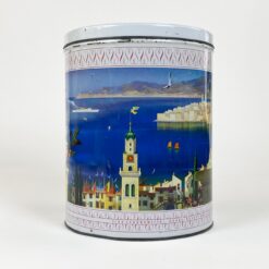 Vintažinė cilindro formos skardinė dėžė Tinocca Instant 20,5x20,5x26 cm