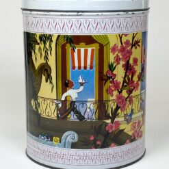 Vintažinė cilindro formos skardinė dėžė Tinocca Instant 20,5×20,5×26 cm