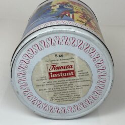 Vintažinė cilindro formos skardinė dėžė Tinocca Instant 20,5×20,5×26 cm