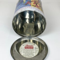 Vintažinė cilindro formos skardinė dėžė Tinocca Instant 20,5×20,5×26 cm