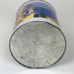 Vintažinė cilindro formos skardinė dėžė Tinocca Instant 20,5×20,5×26 cm