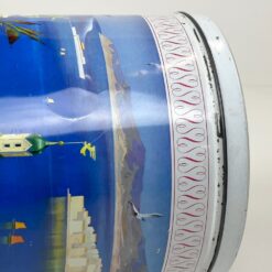 Vintažinė cilindro formos skardinė dėžė Tinocca Instant 20,5×20,5×26 cm