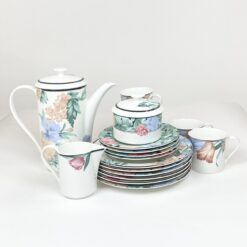 Porcelianinis Mikasa serijos Tapestry Garden (CAK29) servizas 4-iems asmenims