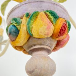 Pakabinamas trijų šakų sietynas su vaisių figūrėlėmis 50x50x70 cm