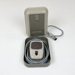 Vintažinis Grundig GDM 12 mikrofonas su originalia dėžute