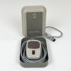 Vintažinis Grundig GDM 12 mikrofonas su originalia dėžute