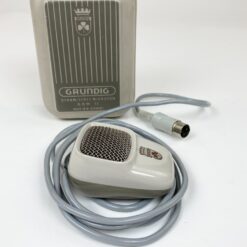 Vintažinis Grundig GDM 12 mikrofonas su originalia dėžute