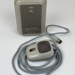 Vintažinis Grundig GDM 12 mikrofonas su originalia dėžute
