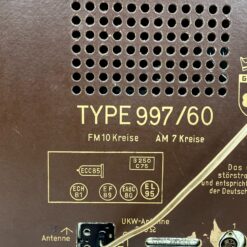 Grundig Type 997/60 lempinis radijo imtuvas 20×52,5×32,5 cm