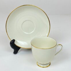 Porcelianiniai Fürstenberg puodelis 170 ml ir lėkštutė 2 vnt. komplektas