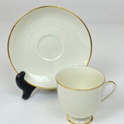 Porcelianiniai Fürstenberg puodelis 170 ml ir lėkštutė 2 vnt. komplektas