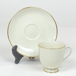 Porcelianiniai Fürstenberg puodelis 170 ml ir lėkštutė 2 vnt. komplektas