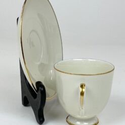 Porcelianiniai Fürstenberg puodelis 170 ml ir lėkštutė 2 vnt. komplektas