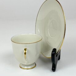 Porcelianiniai Fürstenberg puodelis 170 ml ir lėkštutė 2 vnt. komplektas