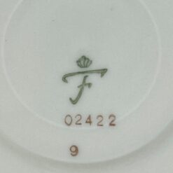 Porcelianiniai Fürstenberg puodelis 170 ml ir lėkštutė 2 vnt. komplektas