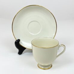 Porcelianiniai Fürstenberg puodelis 170 ml ir lėkštutė 2 vnt. komplektas
