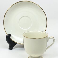 Porcelianiniai Fürstenberg puodelis 170 ml ir lėkštutė 2 vnt. komplektas