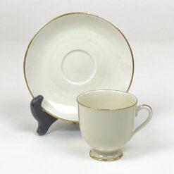 Porcelianiniai Fürstenberg puodelis 170 ml ir lėkštutė 2 vnt. komplektas