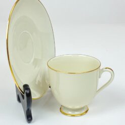 Porcelianiniai Fürstenberg puodelis 170 ml ir lėkštutė 2 vnt. komplektas