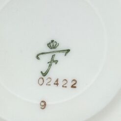 Porcelianiniai Fürstenberg puodelis 170 ml ir lėkštutė 2 vnt. komplektas