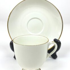 Porcelianiniai Fürstenberg puodelis 170 ml ir lėkštutė 2 vnt. komplektas