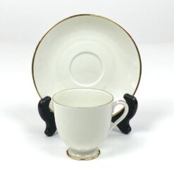 Porcelianiniai Fürstenberg puodelis 170 ml ir lėkštutė 2 vnt. komplektas