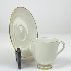 Porcelianiniai Fürstenberg puodelis 170 ml ir lėkštutė 2 vnt. komplektas