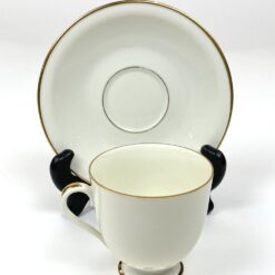 Porcelianiniai Fürstenberg puodelis 170 ml ir lėkštutė 2 vnt. komplektas