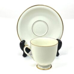 Porcelianiniai Fürstenberg puodelis 170 ml ir lėkštutė 2 vnt. komplektas