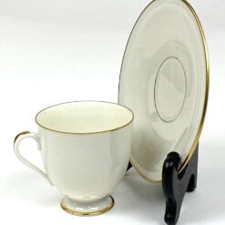 Porcelianiniai Fürstenberg puodelis 170 ml ir lėkštutė 2 vnt. komplektas