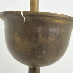 Žalvarinis dviejų aukštų, dvylikos šakų sietynas 67x67x102 cm