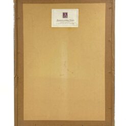 Lotte Roth alegorinis žemėlapis “Karte des Bücherlandes” mediniame rėme su stiklu 1,5×30,5×41,5 cm