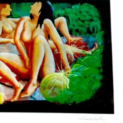 Litografijos darbas, tir. 1/21, pasirašytas, plastiko rėme su stiklu 2,5×41,5×51 cm