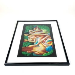 Litografijos darbas, tir. 1/21, pasirašytas, plastiko rėme su stiklu 2,5×41,5×51 cm