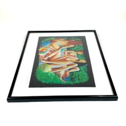 Litografijos darbas, tir. 1/21, pasirašytas, plastiko rėme su stiklu 2,5×41,5×51 cm