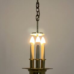 Žalvarinis trijų šakų sietynas 23x23x71 cm